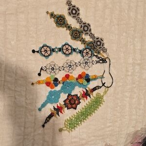 Colorful Beaded Bracelets Set